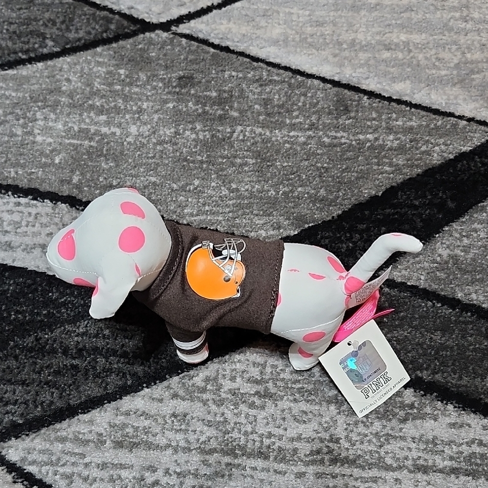 VS PINK RARE CLEVELAND BROWNS 1ST-EDITION NFL JERSEY PLUSH COLLECTIBLE D…